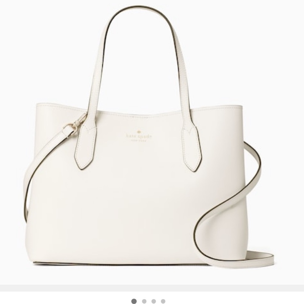 Kate spade Harper satchel in off white and yellow